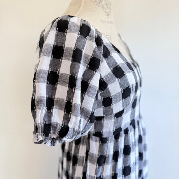 Cato Black and White Checkered Mini Dress - Picture 4 of 10